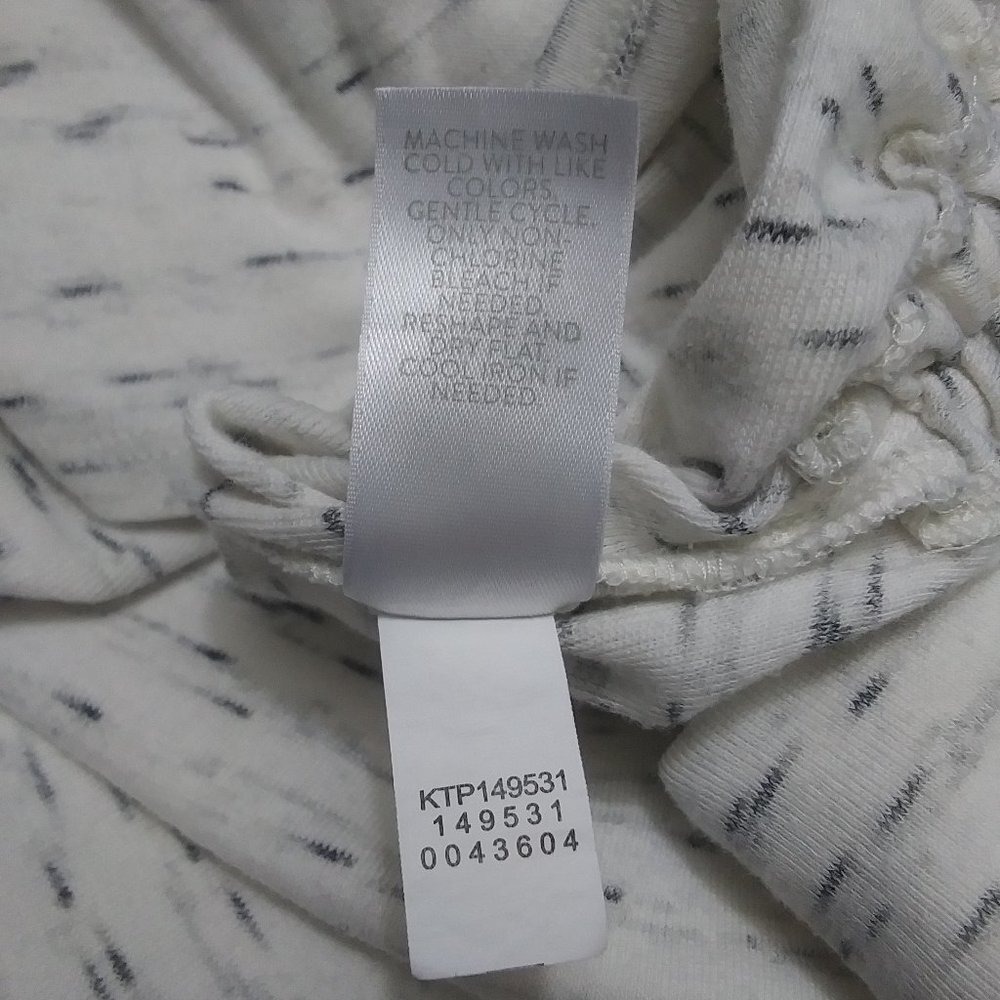 Womens Light Gray Space Dye Side Ruched 3/4 Sleeve Boat Neck Knit Top - Picture 11 of 12